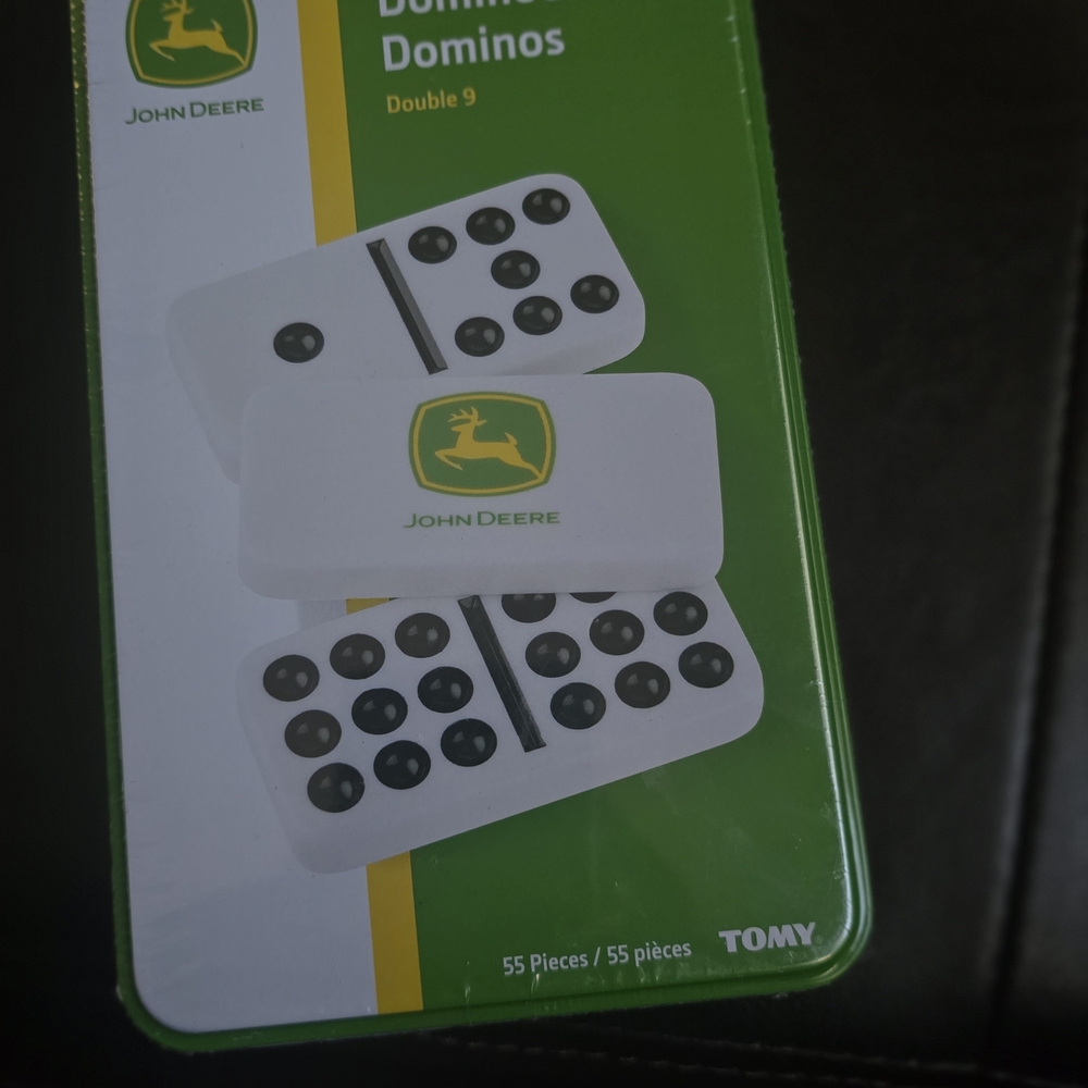 John Deere Green and White Domino Set